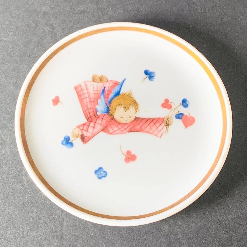Berta Hummel Museum Miniature Plate Collection 1978 Flying Angel Vintage